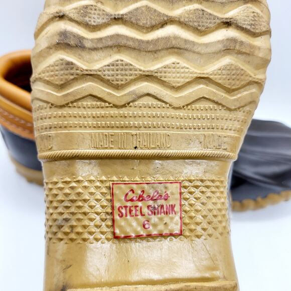 Cabela's Brown Tan Beige Duck Ankle Boot Shoes Waterproof Lace-up Women's Size 6 - Picture 9 of 9